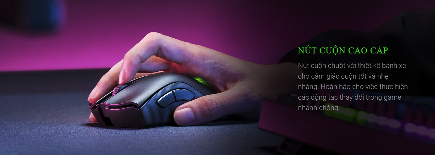 Chuột không dây Razer DeathAdder V2 Pro (RZ01-03350100-R3A1) (USB/RGB/Black) 6