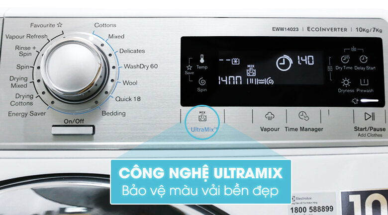 Máy giặt sấy Electrolux inverter 10 kg EWW14023 Máy giặt sấy Electrolux inverter 10 kg EWW14023