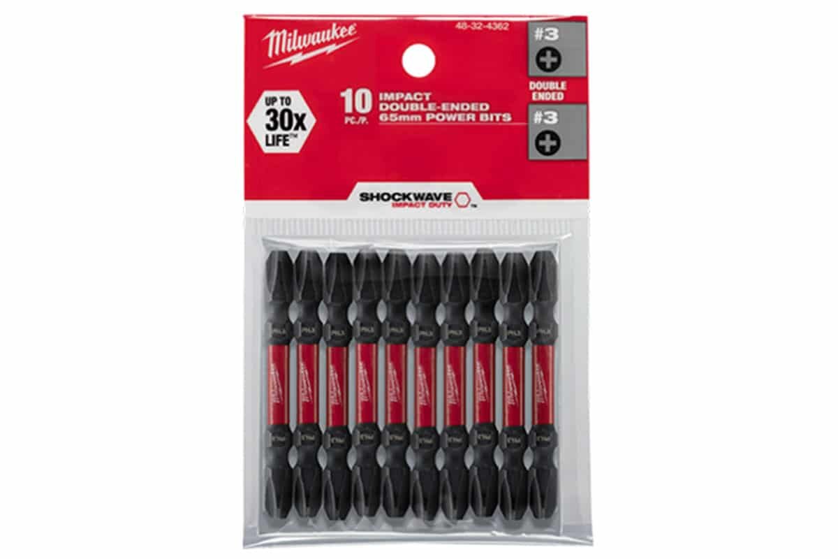 Bộ 10 mũi đầu vặn vít ngắn (PH3-65mm) Milwaukee 48-32-4362