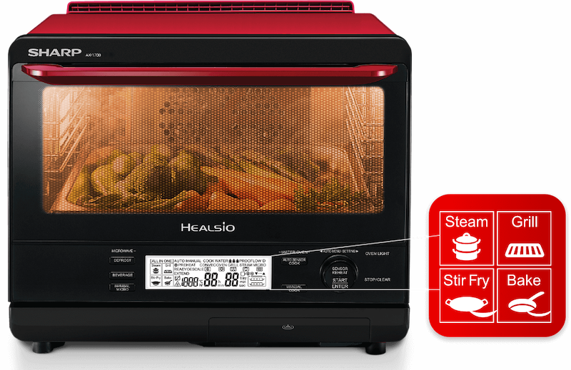 Lò vi sóng hơi nước Sharp AX-1700VN sử dụng công nghệ hơi nước đột phá