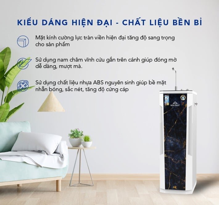 Máy lọc nước RO nóng nguội Hòa Phát HPN616