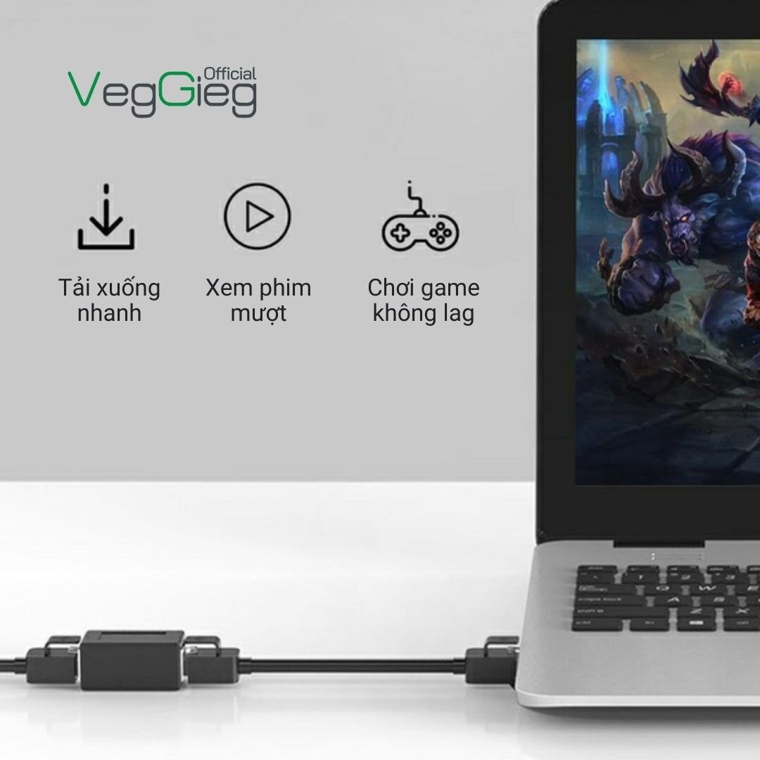 Cầu Nối Dây Mạng RJ45 VEGGIEG VS112  3