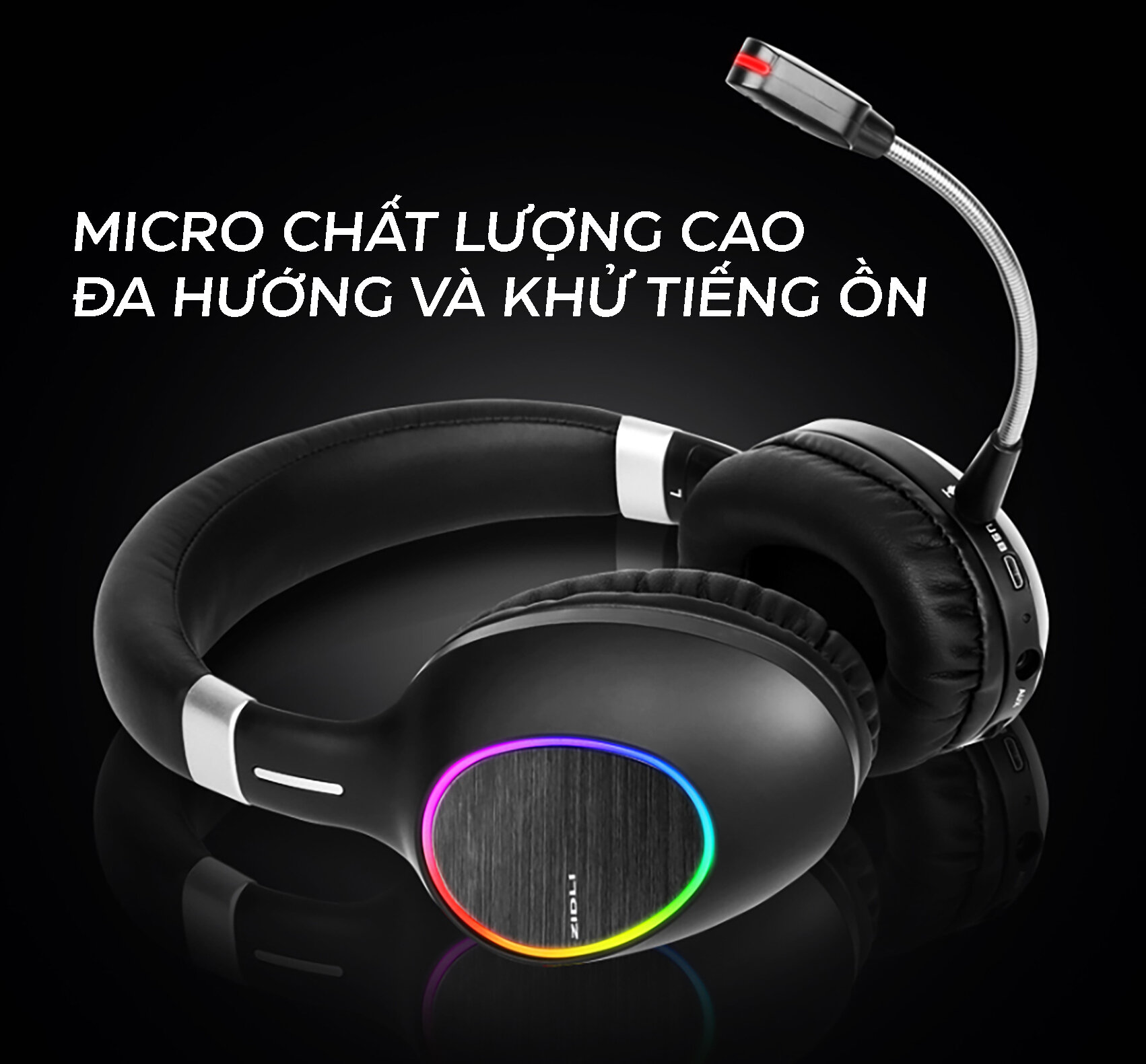 Tai nghe không dây ZIDLI AH1 - WIRELESS 2.4G