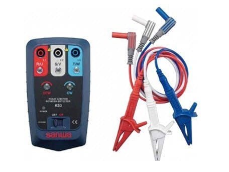 Máy kiểm tra thứ tự pha Sanwa KS3 Máy kiểm tra thứ tự pha Sanwa KS3