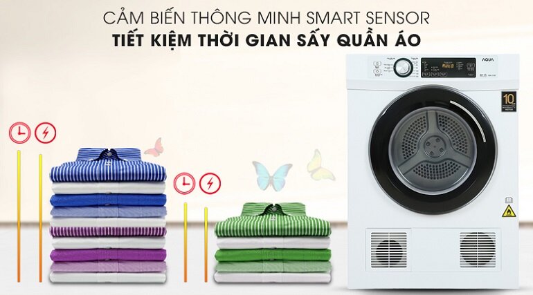 Máy sấy quần áo Aqua 7 Kg AQH-V700F