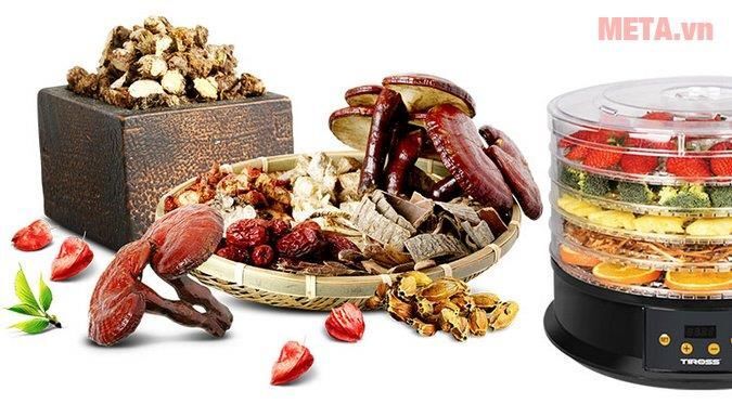 Máy sấy hoa quả, thực phẩm đa năng Tiross TS9682 Máy sấy hoa quả, thực phẩm đa năng Tiross TS9682