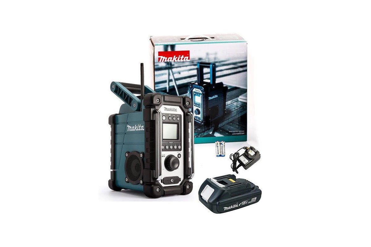 Radio công trường pin 18V/ 14.4V/ 12V và điện AC Makita DMR108