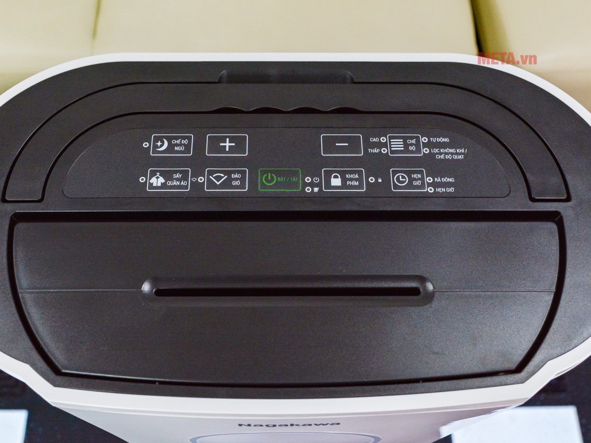 Bảng điều khiển máy hút ẩm lọc không khí Nagakawa NAD8559
