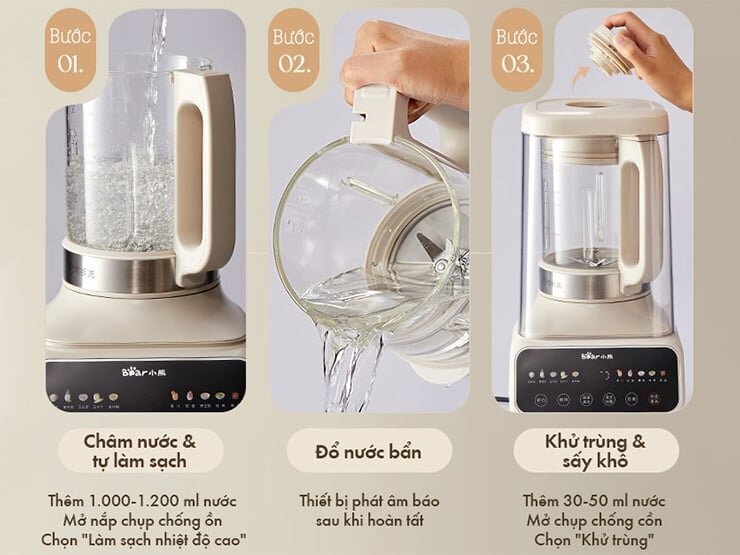 Máy làm sữa hạt Bear PBJ-D08T1