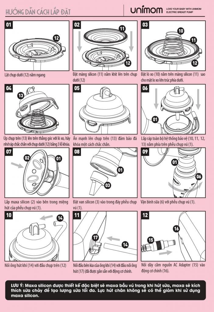  Máy hút sữa Unimom Allegro UM880106