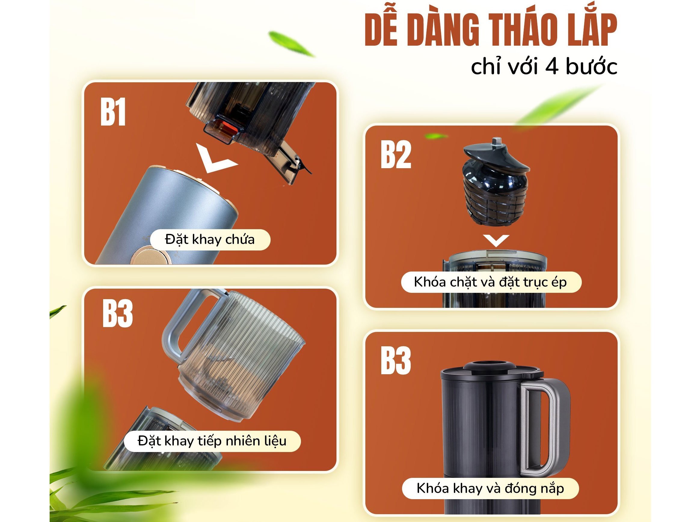 Máy ép chậm Unie USJ866 Máy ép chậm Unie USJ866