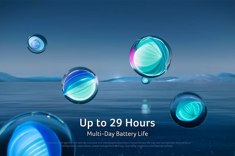 Thời lượng pin vượt trội, đồng hành cùng bạn suốt ngày dài