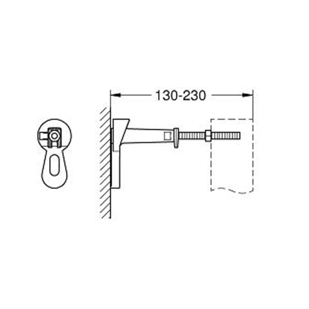 Bản vẽ kỹ thuật bộ ốc vít cho két âm tường Rapid SL GROHE 3855800M