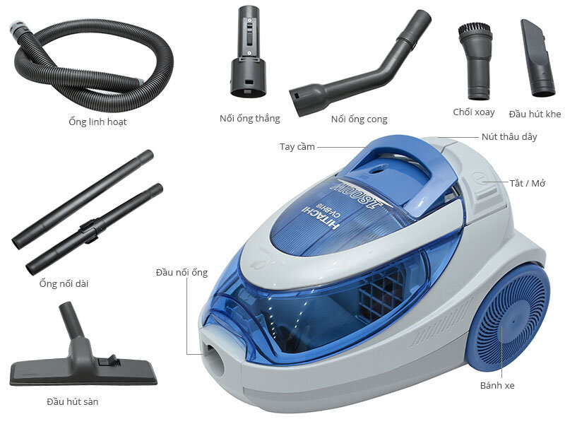 Máy hút bụi Hitachi BH18 1800W Máy hút bụi Hitachi BH18 1800W