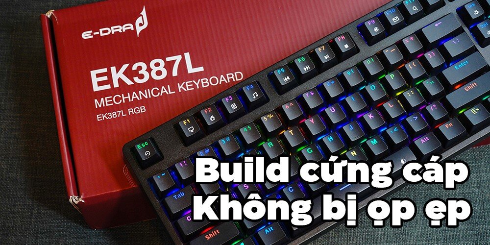 Bàn phím cơ Edra EK387L RGB