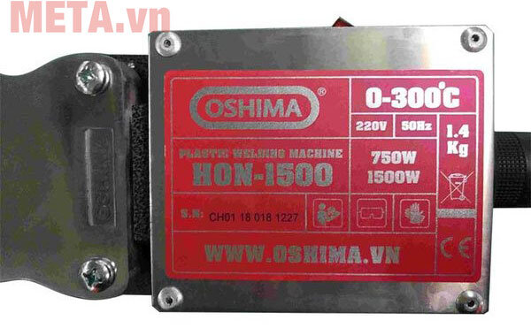 Máy hàn ống nhựa Oshima HON 1500 Máy hàn ống nhựa Oshima HON 1500