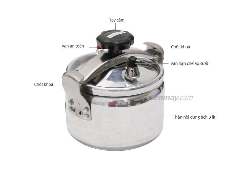 Nồi áp suất cơ Sunhouse PA300 3.0 lít