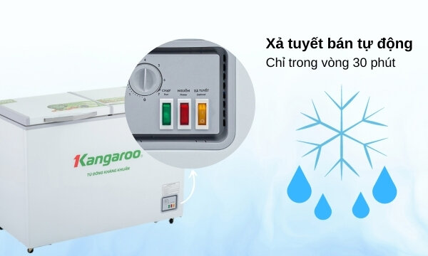 Tủ đông kháng khuẩn Kangaroo 286 lít KGFZ399IC1 xả tuyết bán tự động