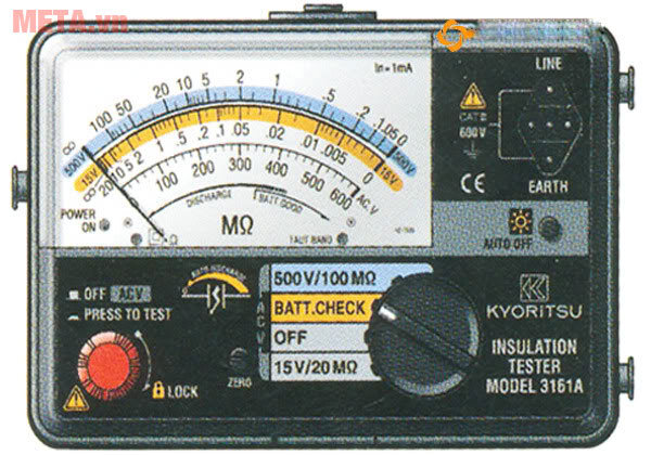 Đồng hồ đo điện trở cách điện Kyoritsu 3161A