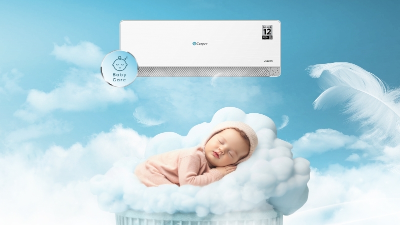 Điều hòa Casper Inverter 9000 BTU 1 chiều QC-09IS36 chế độ ifeel