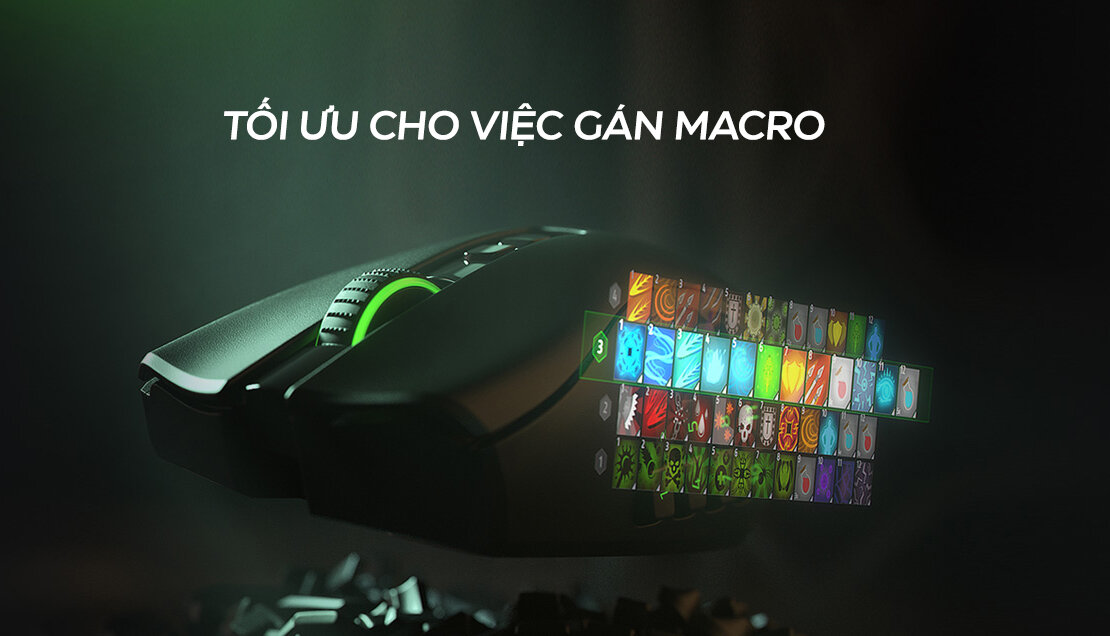 Chuột không dây Razer Naga Pro Wireless (USB/RGB) (RZ01-03420100-R3A1)
