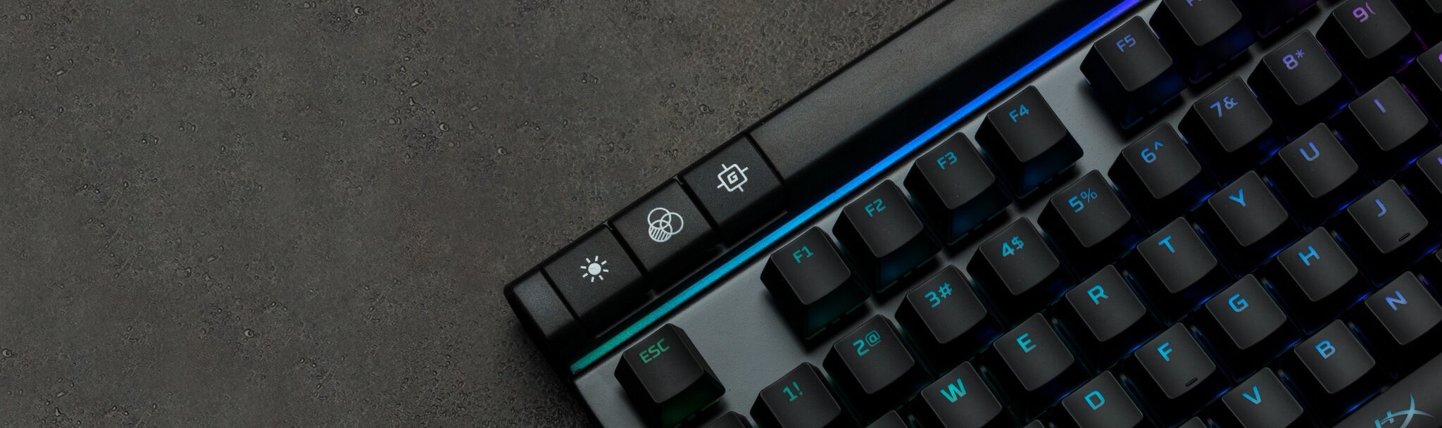 Bàn phím cơ Kingston Alloy Elite RGB (Blue Switch) (HX-KB2BL2-US/R1)