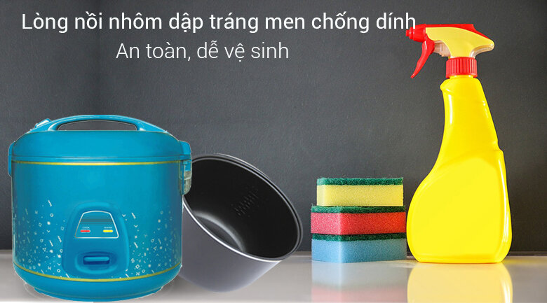 Nồi cơm điện Sunhouse 1.8 lít SHD 8619 Xanh