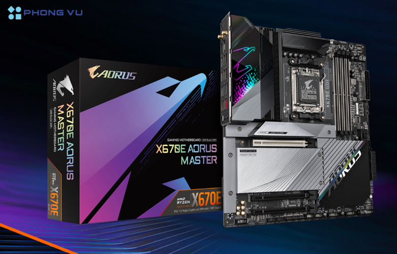 Mua mainboard Gigabyte X670E AORUS MASTER tại Phong Vũ
