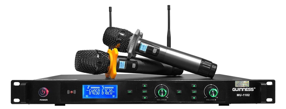Micro không dây Guinness MU-1182 (New)  Micro không dây Guinness MU-1182 (New)