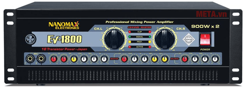 Amplifier sân khấu Nanomax EV-1800 (20 sò) Amplifier sân khấu Nanomax EV-1800 (20 sò)