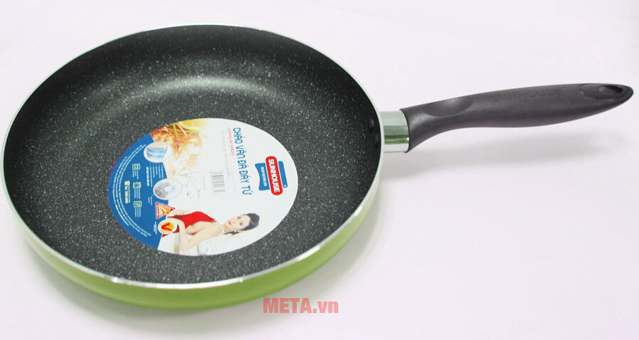 Chảo vân đá đáy từ Sunhouse SHM24D (24cm)