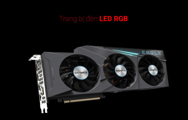 Card màn hình GIGABYTE GeForce RTX 3080 EAGLE OC | Trang bị LED RGB