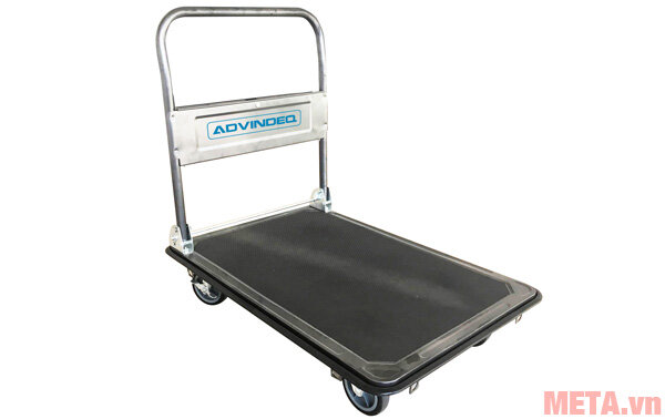 Xe đẩy hàng 4 bánh sàn thép phủ nhám ADVINDEQ HT-320