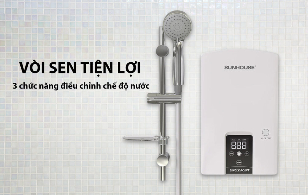 Sunhouse SHA-9453EP trang bị vòi sen tiện lợi