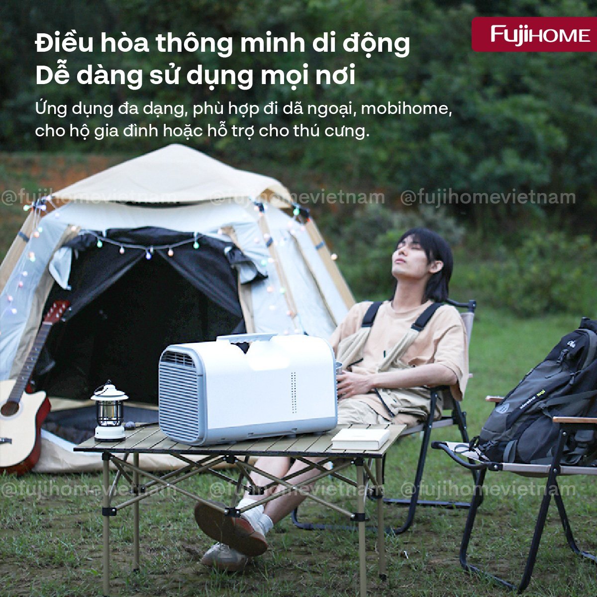 Thiết kế nhỏ gọn, dễ di chuyển Điều hòa di động Fujihome PAC04