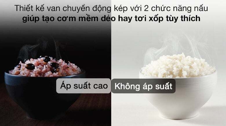 Nồi Cuckoo CRP-RT1008F ứng dụng công nghệ nấu áp suất kép Nồi Cuckoo CRP-RT1008F ứng dụng công nghệ nấu áp suất kép