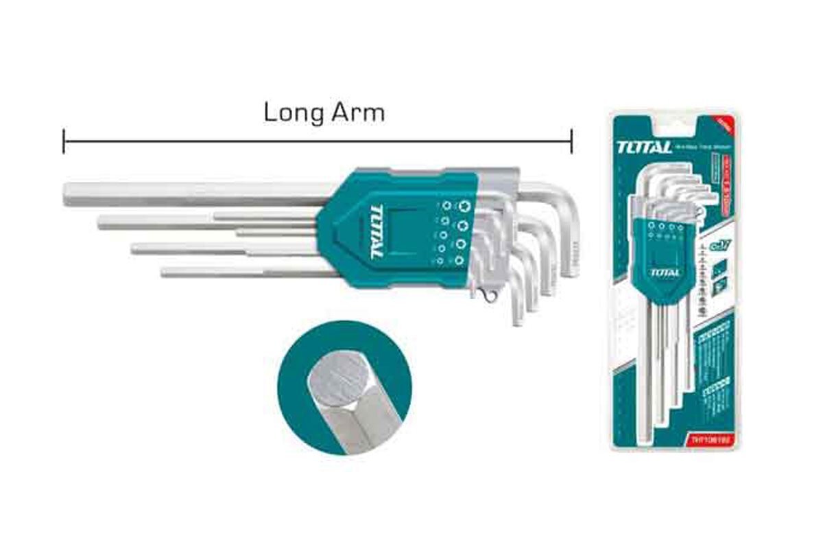 Bộ khóa lục giác 1.5 - 10mm Total THT106192