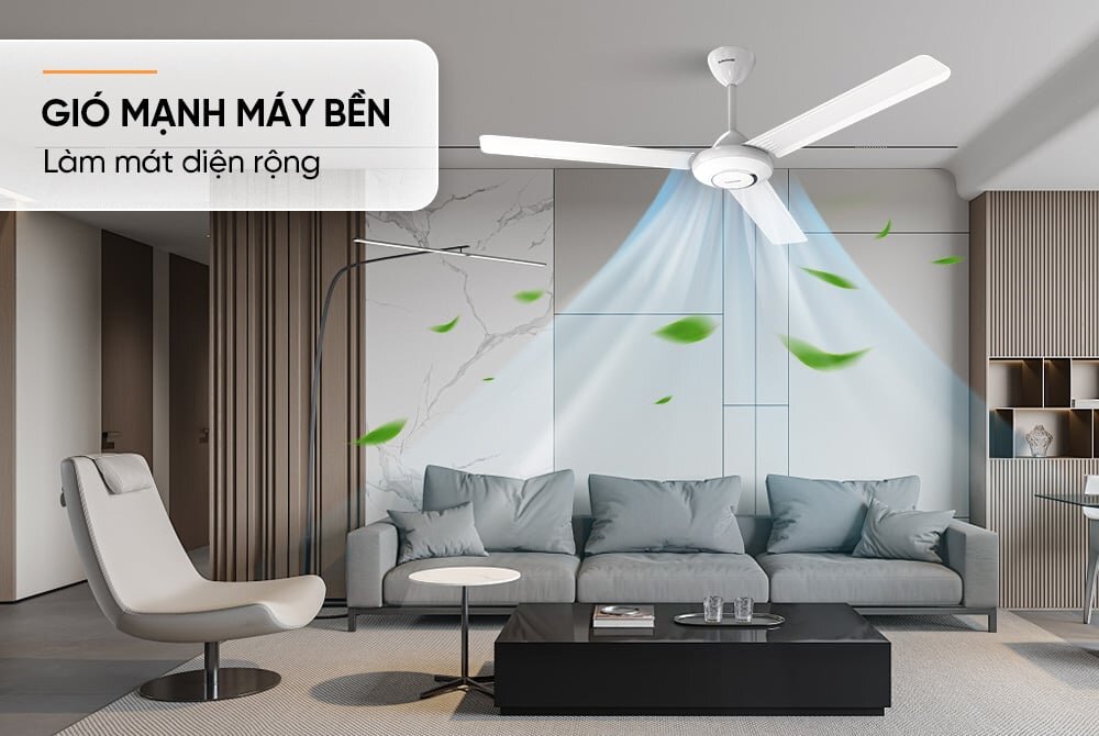Quạt trần Sunhouse 3 cánh SHD7657 Quạt trần Sunhouse 3 cánh SHD7657