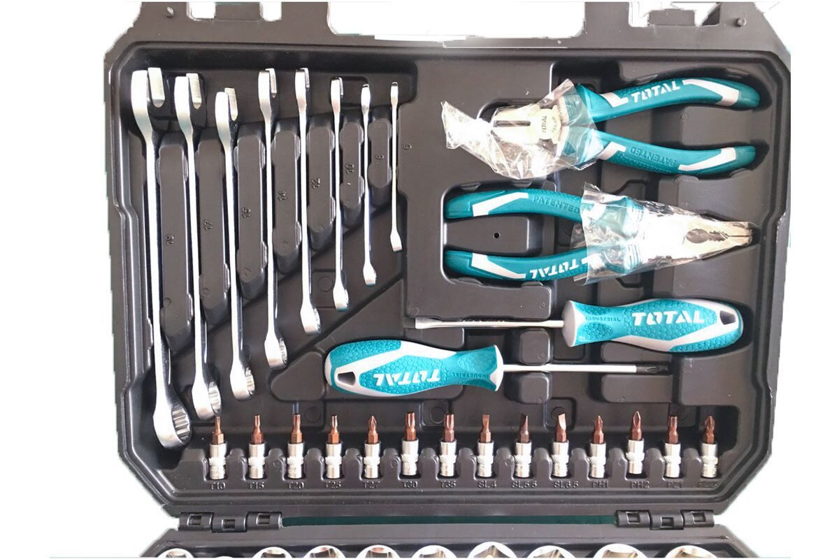 Bộ đồ nghề cầm tay 77 chi tiết Total THKTHP20776