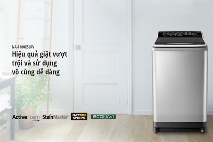 Máy giặt 10 Kg Panasonic NA-F100X5LRV lồng đứng