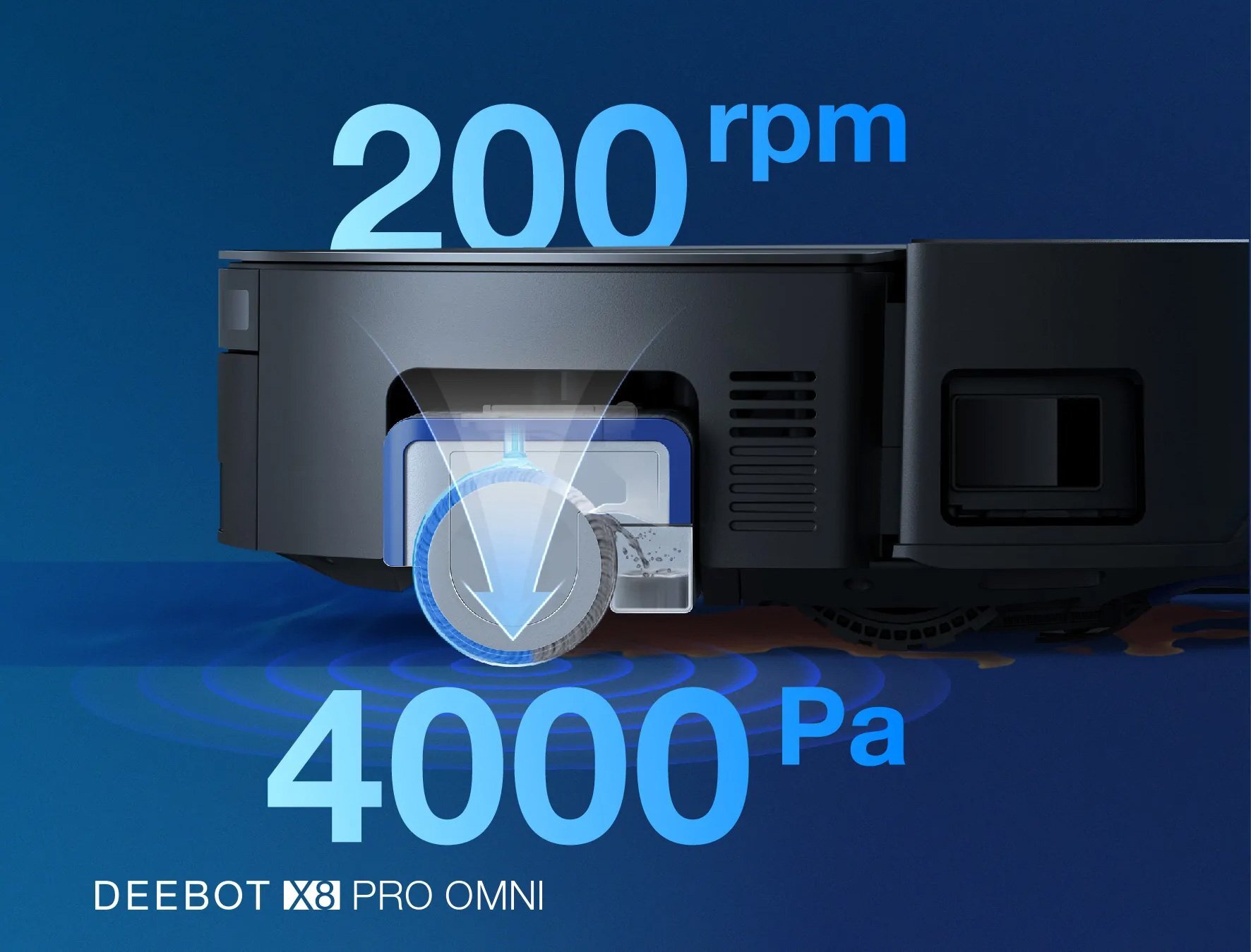 Robot lau nhà Ecovacs Deebot X8 Pro Omni 