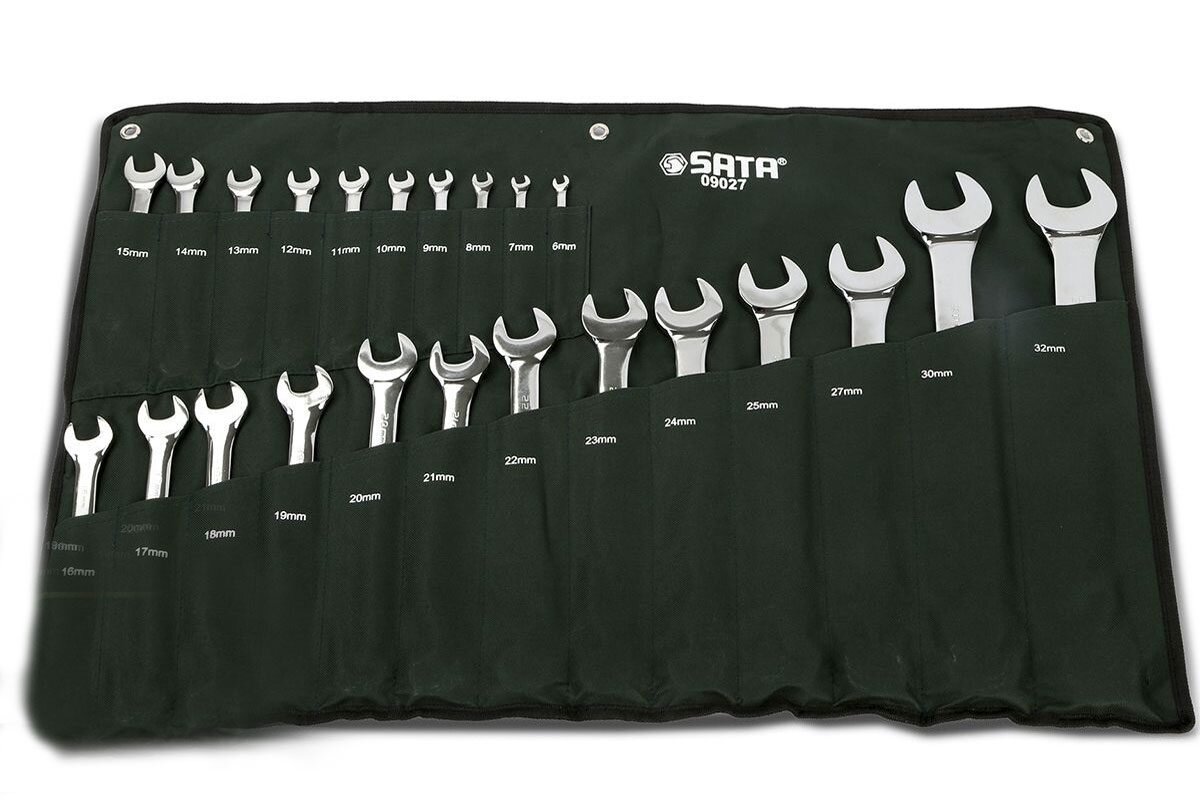 Bộ cờ lê vòng miệng 23 chi tiết Sata 09027