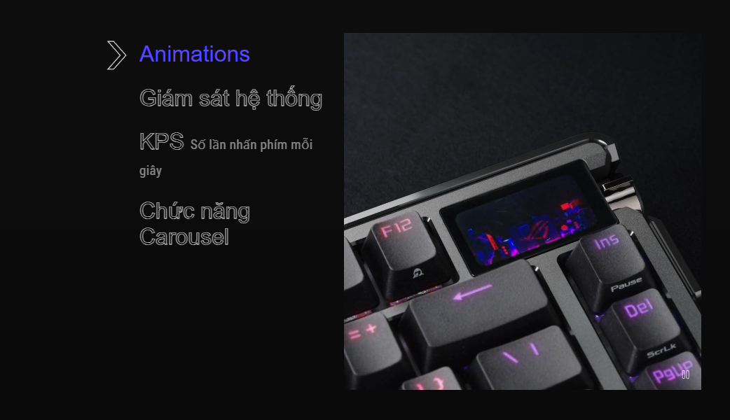 Bàn phím cơ gaming không dây ASUS ROG Azoth Extreme 12