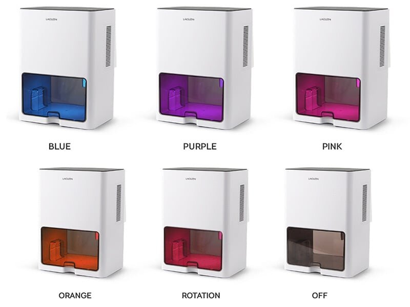 Máy hút ẩm Lacuzin LCZ100WT tích hợp 5 chế độ đèn
