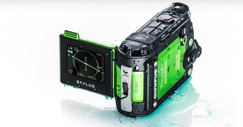 Máy Quay Hành Động Olympus TG-Tracker (Xanh Lá)