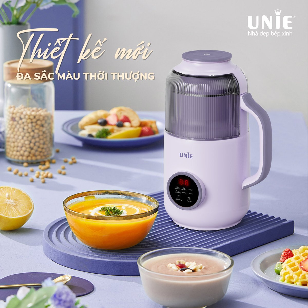 Máy làm sữa hạt mini UNIE UMB09 Máy làm sữa hạt mini UNIE UMB09