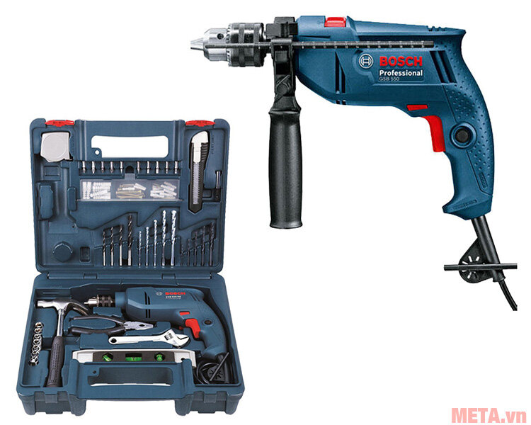 Máy khoan động lực Bosch GSB 550 RE (bộ Set)