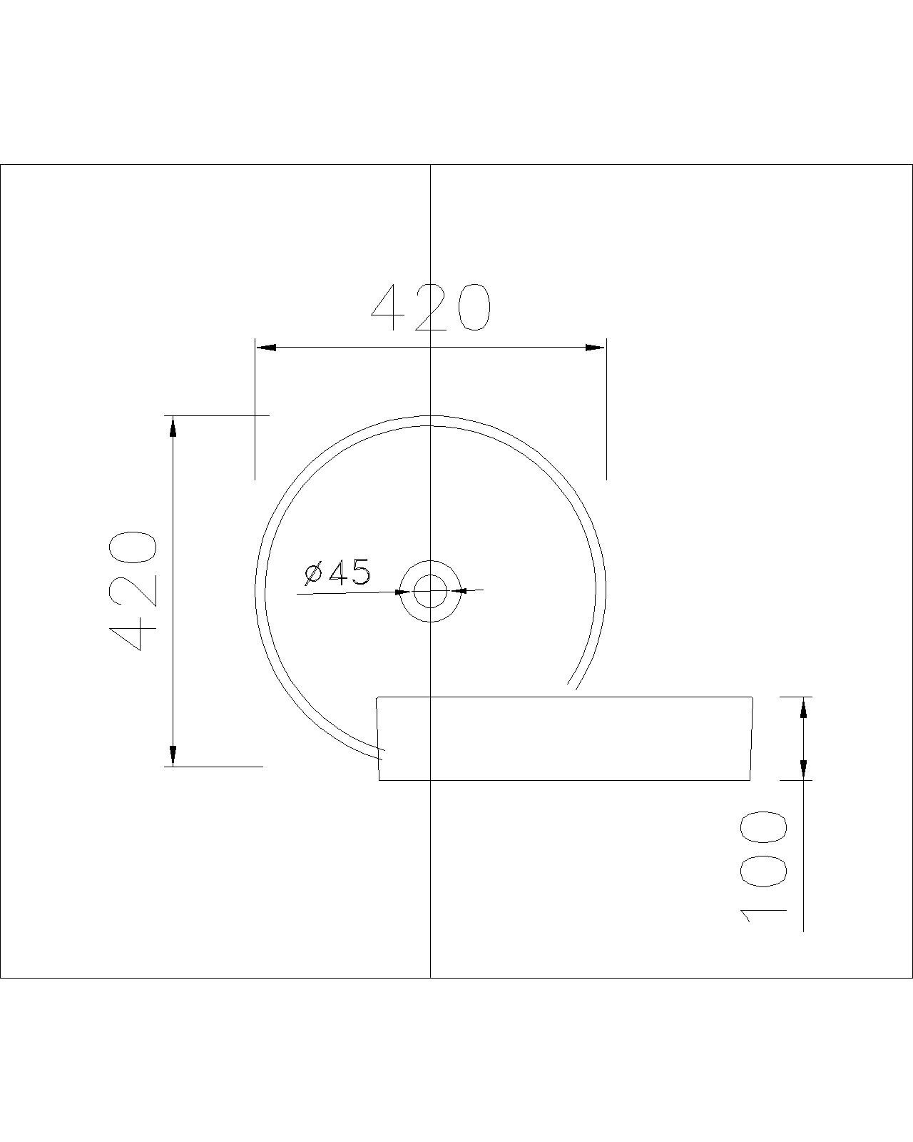 Bản vẽ kỹ thuật chậu Rửa Lavabo Đặt Bàn CAESAR LF5258 Nắp Sứ