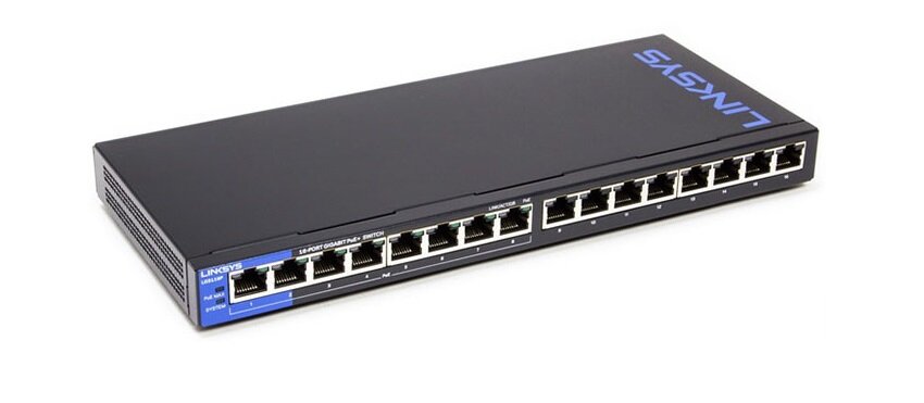 Switch Linksys LGS116P - 16 Port POE Gigabit Unmanaged 2