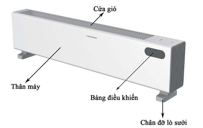 Quạt sưởi sàn Tiross TS9447 Quạt sưởi sàn Tiross TS9447